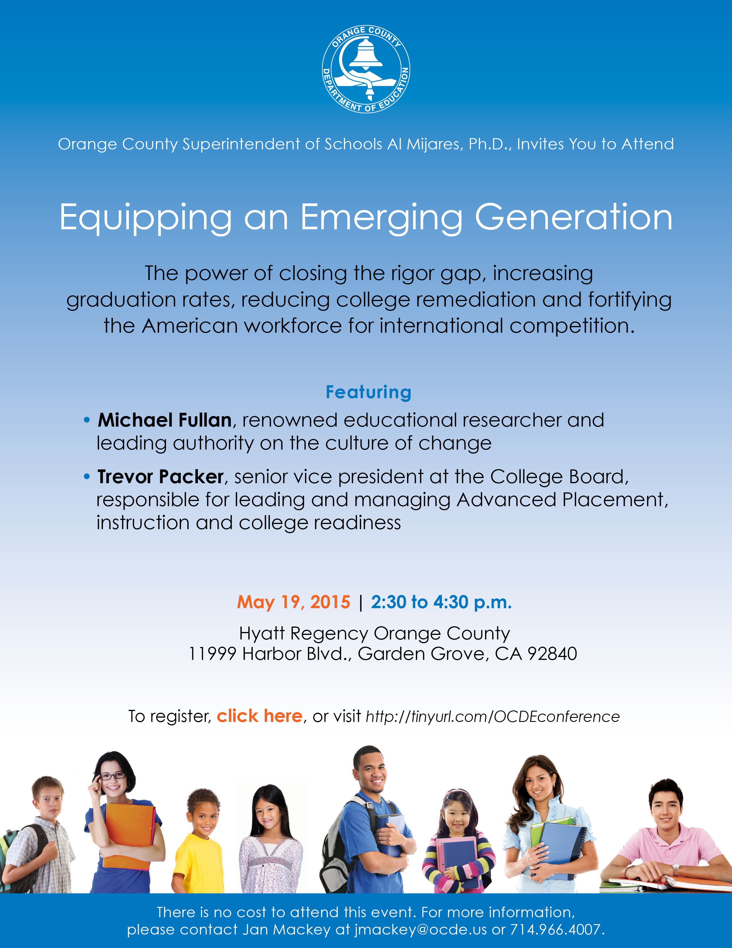 A flier for the Equipping an Emerging Generation conference