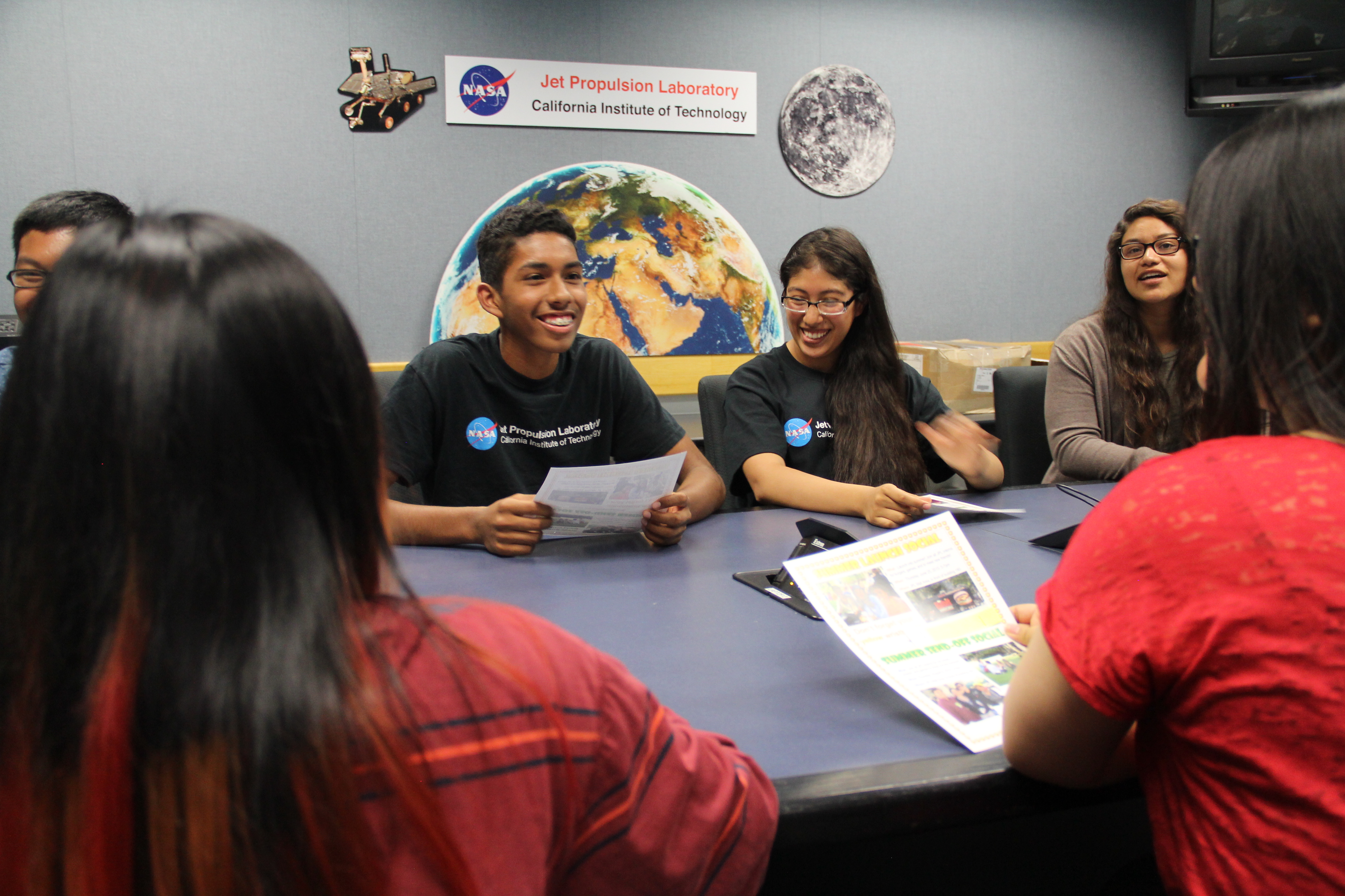 Students at the Jet Propulsion Laboratory