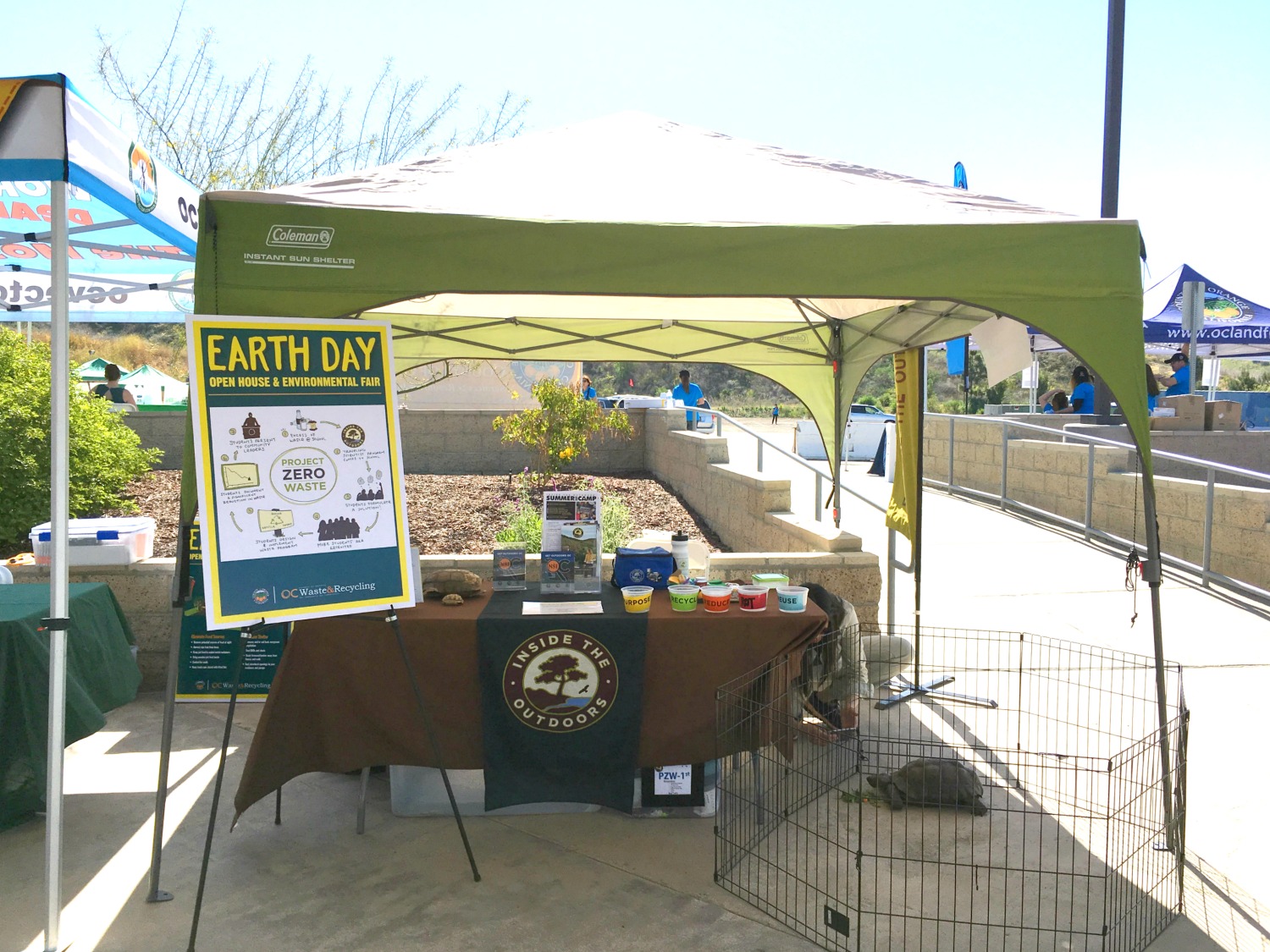 An Inside the Outdoors booth at an Earth Day Open House and Environmental Fair