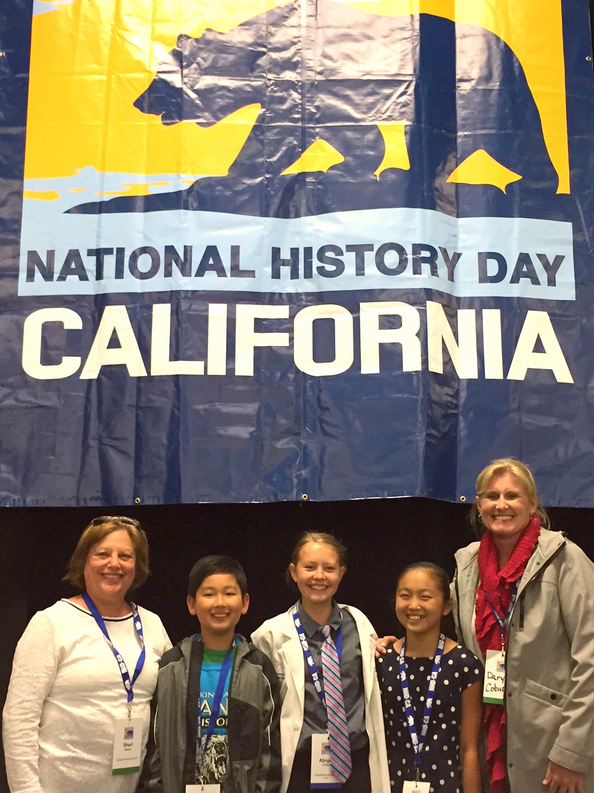 Participants from the National History Day-California competition