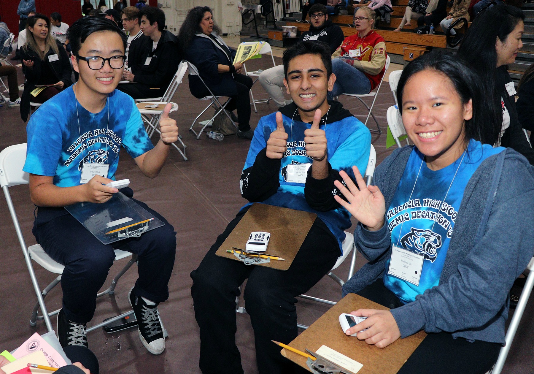 Students at the Academic Decathlon