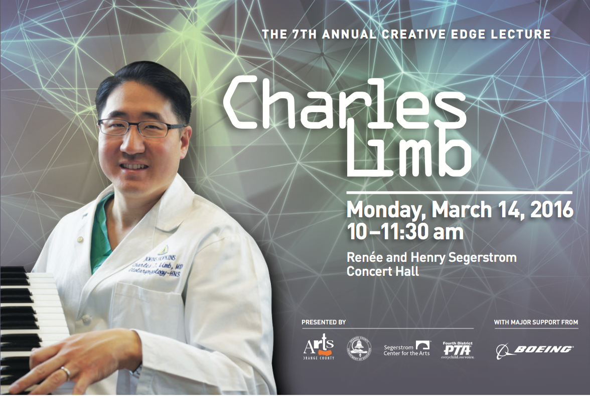 A poster with a picture of Charles Limb
