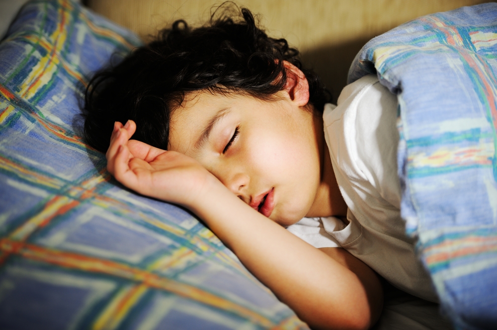 An image of a sleeping child