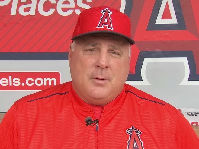 A photo of Los Angeles Angels of Anaheim Manager Mike Scioscia