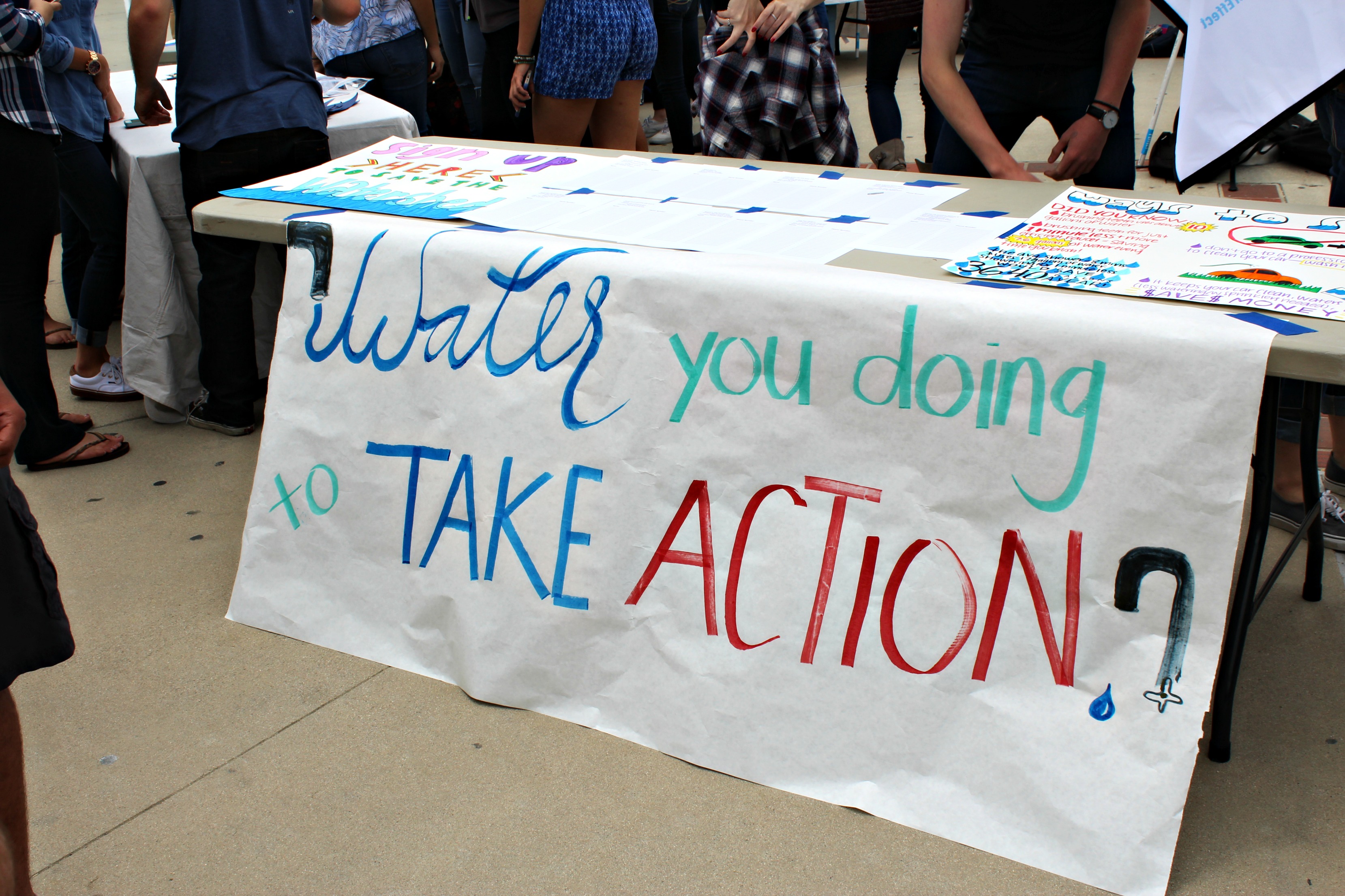 An image of a sign at the Water Expo at Brea High School