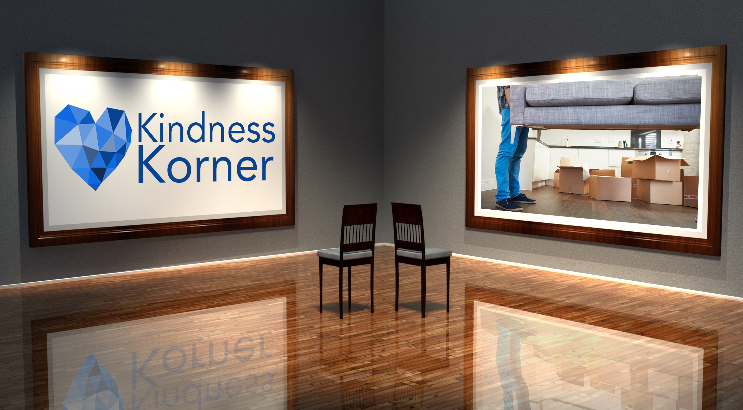 kindness korner, couch delivery