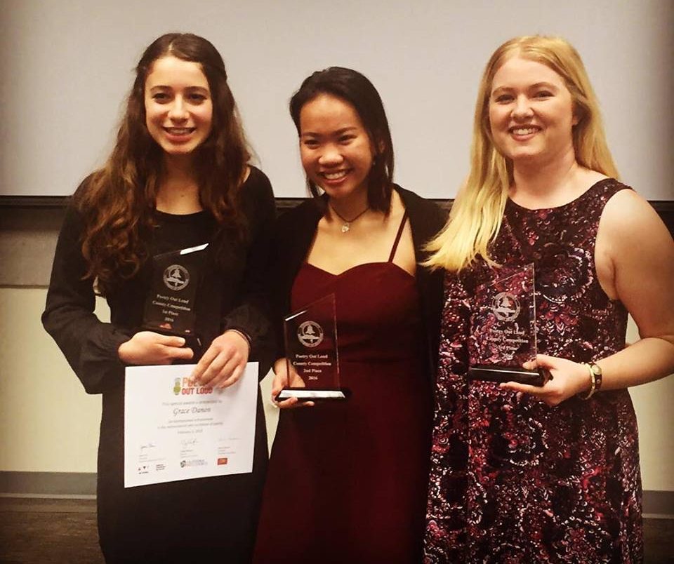 Winners of last year's Poetry Out Loud competitions