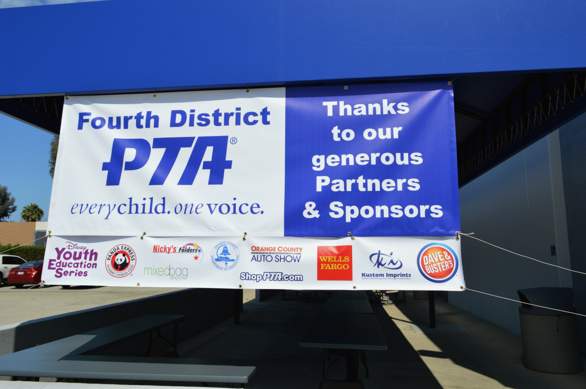 A PTA sign at Fourth District PTA's 2016 Spring Training and Exhibitor Fair