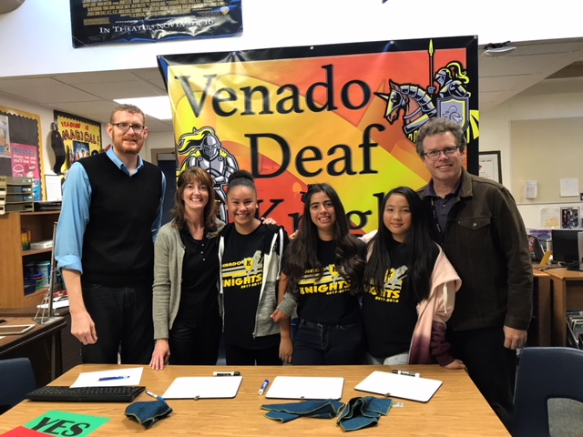 Students from the Blue team at Venado Middle School