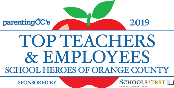 Parenting OC's Top Teacher Logo