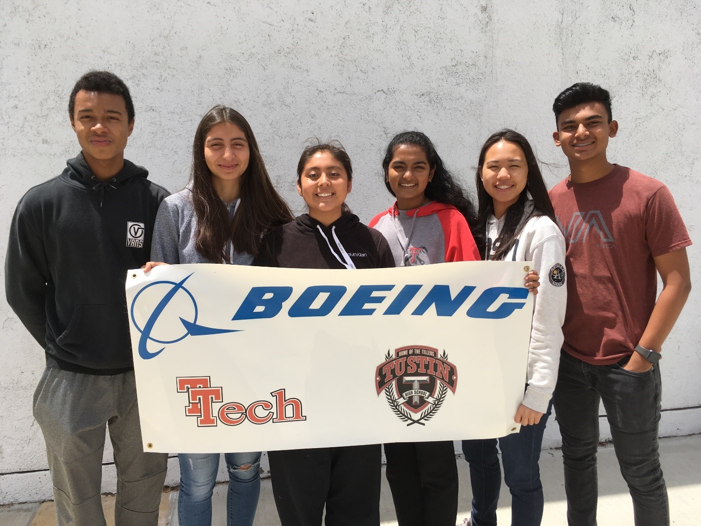 Tustin students at Boeing