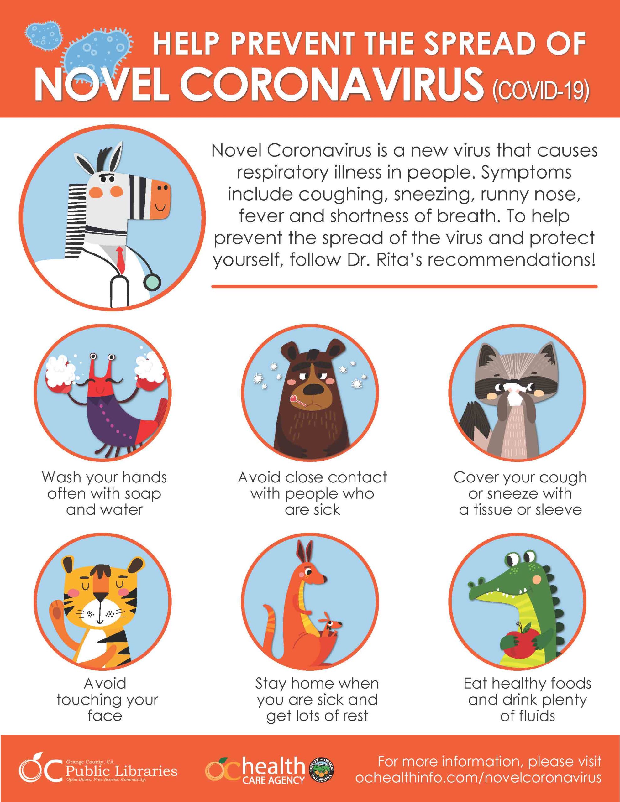 Coronavirus flier for kids
