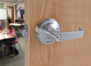 Lock classroom door 