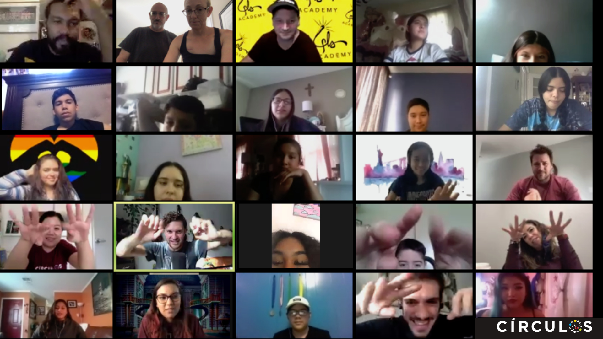 Participants in video chat