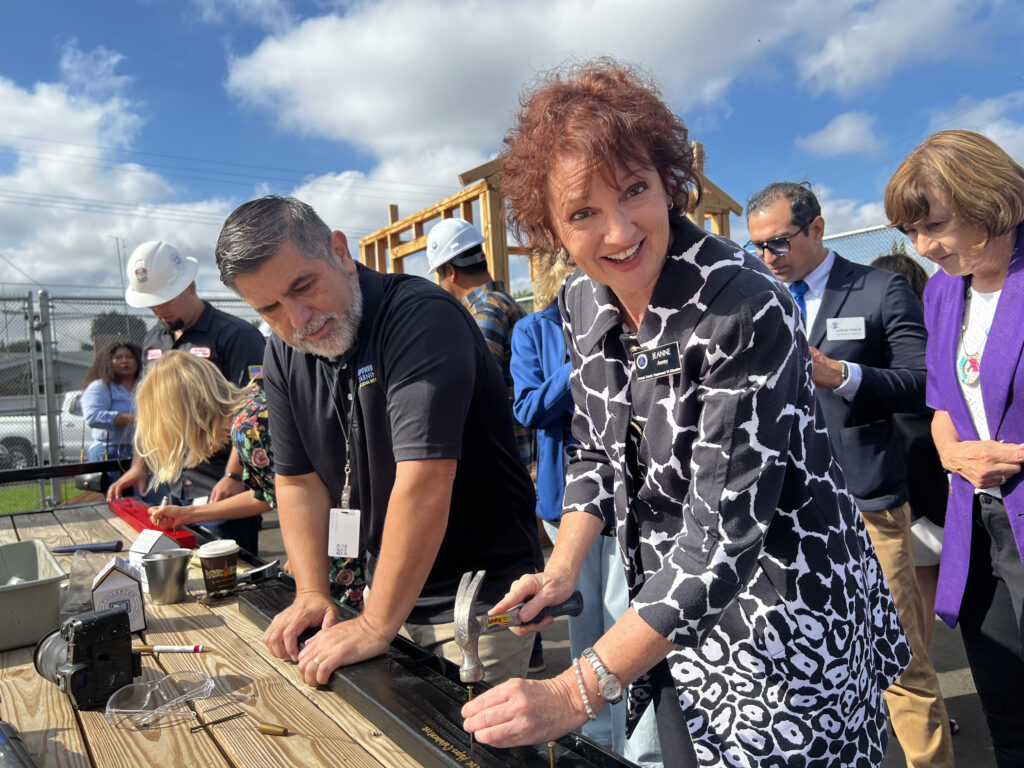 OCDE's Jeanne Awrey attends FSD's Tiny Home Project unveiling
