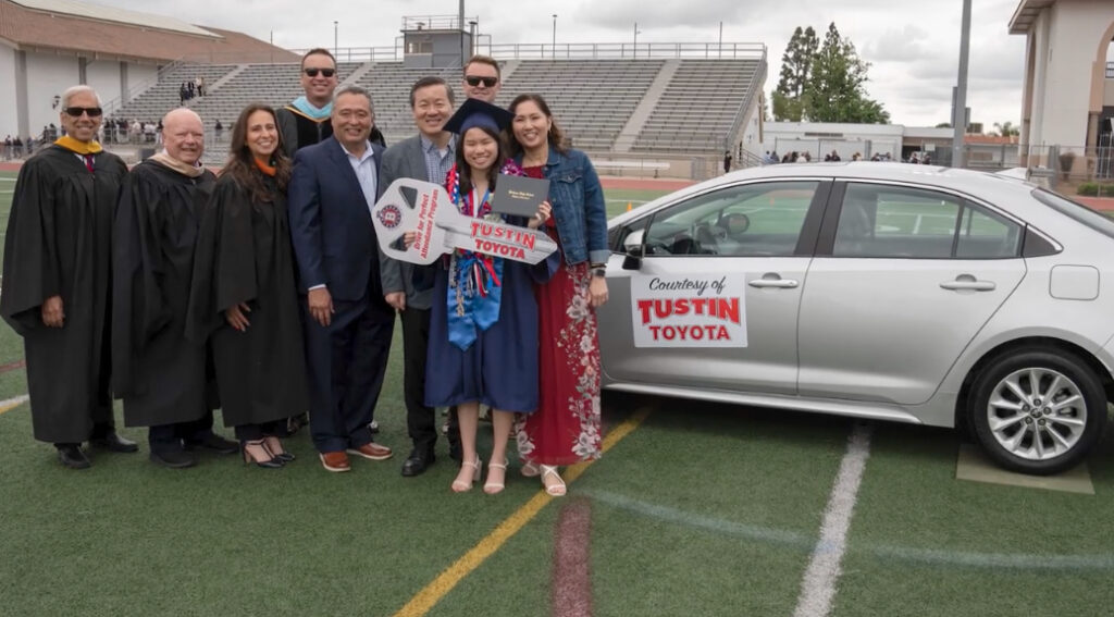 Beckman High grad wins Tustin Toyota program