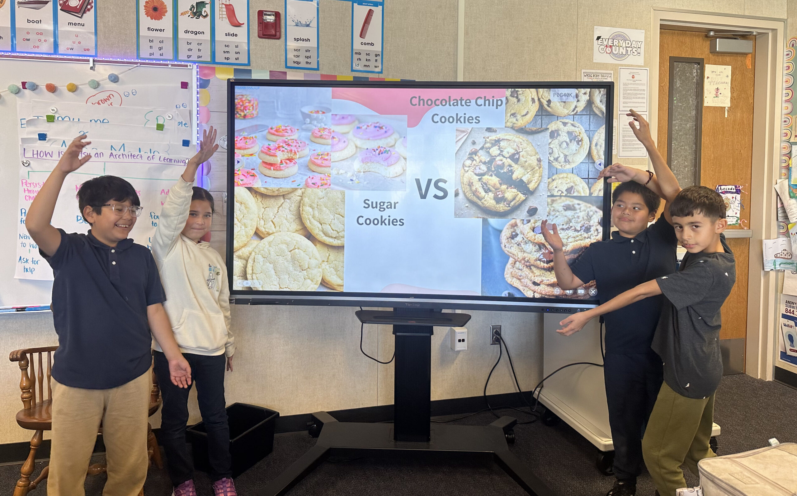 Franklin Elementary School cookie mock election