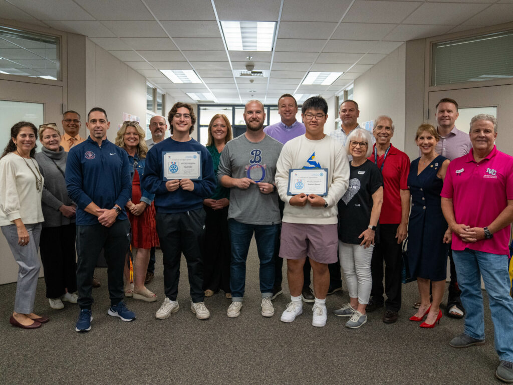 Beckman High athletic director and students recognized