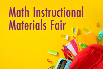 Title card for Math Instructional Materials Fair