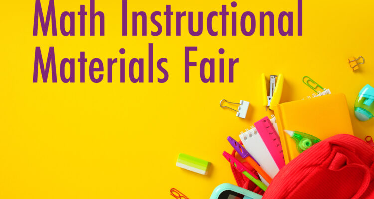Title card for Math Instructional Materials Fair