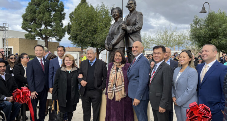 Sylvia Mendez and city officials