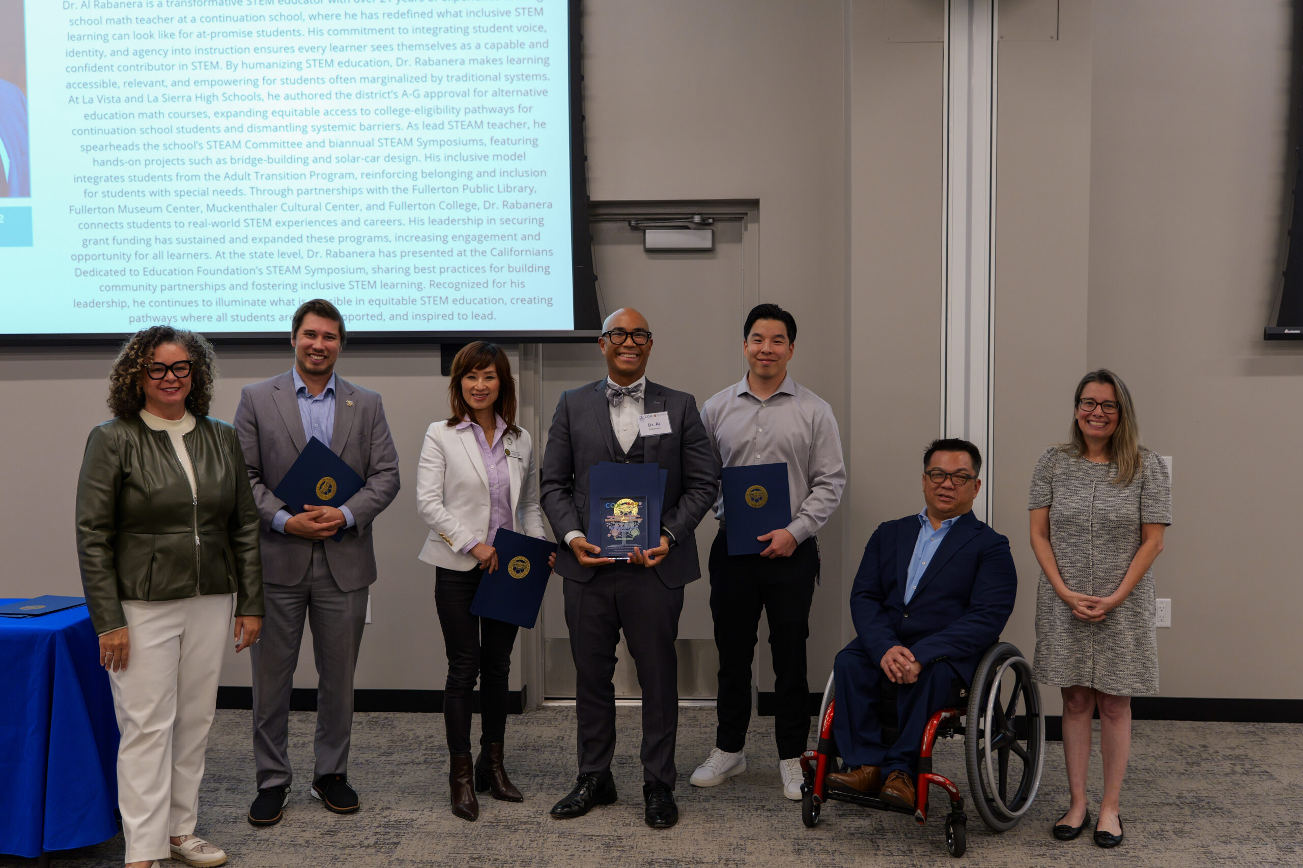 Dr. Al Rabanera is recognized as an Outstanding K–12 STEM Educator.