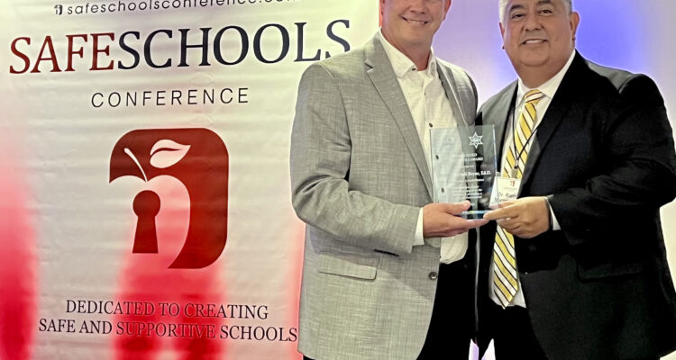 Dr. Stephen Bayne of the Irvine Unified School District and OCDE Deputy Superintendent Dr. Ramon Miramontes