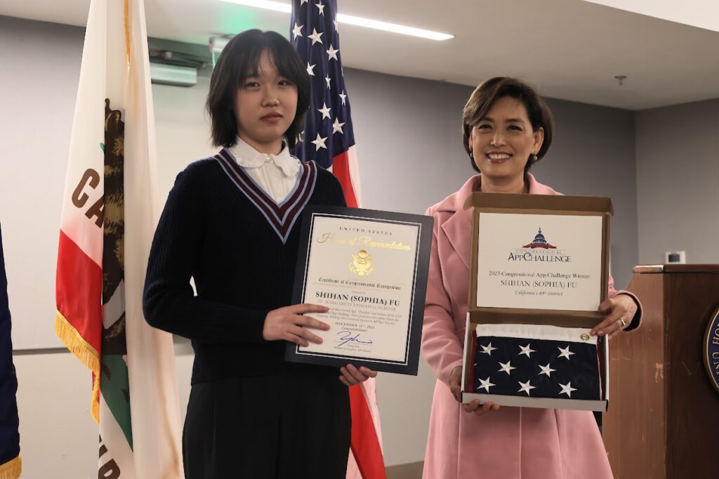 Shihan (Sophia) Fu Congressional App Challenge Winner