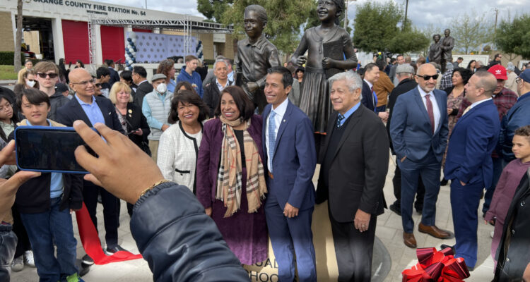 Sylvia Mendez and city officials