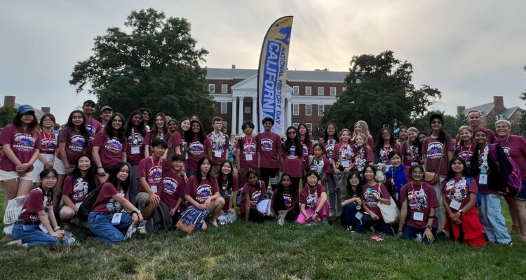 California students compete at the National History Day nationals contest in College Park, Maryland from June 11 to June 15.