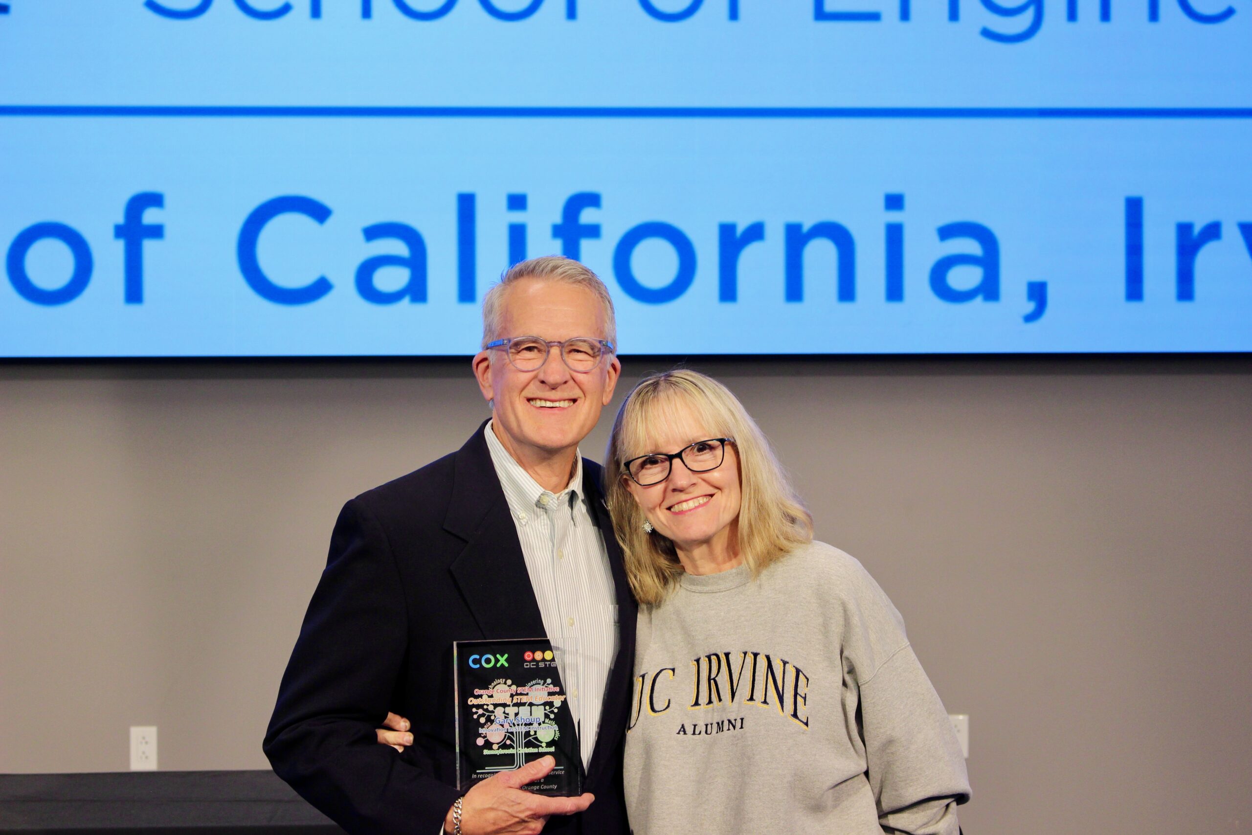 Outstanding STEM educator with family