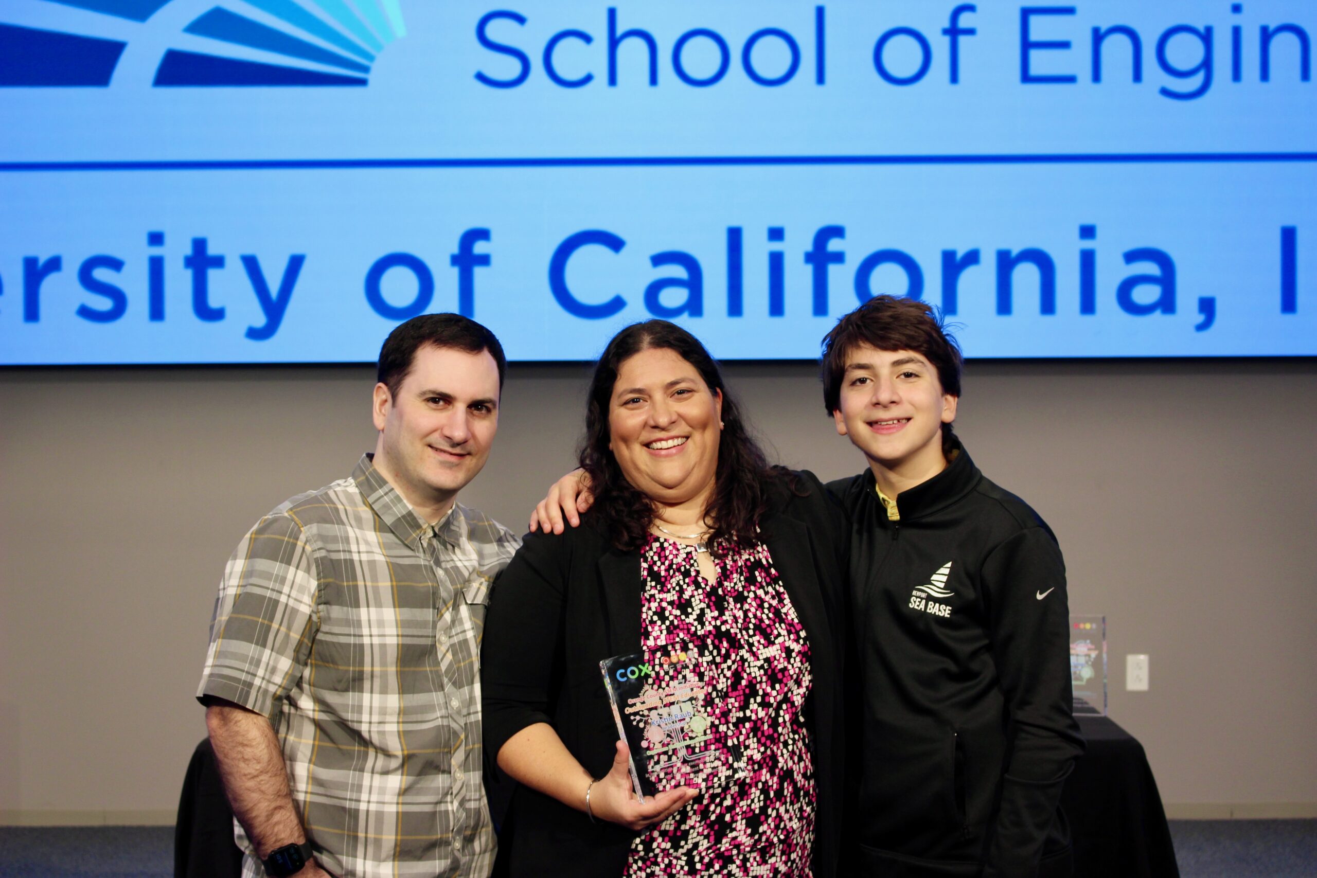 Outstanding STEM educator with family