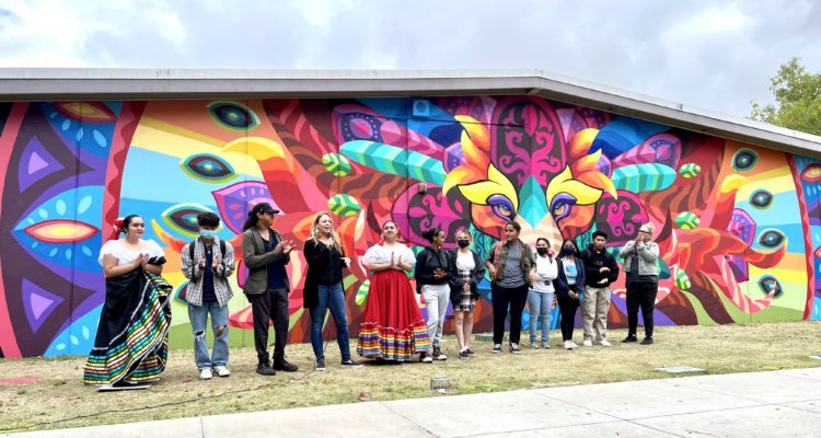 Farid Anderson and students