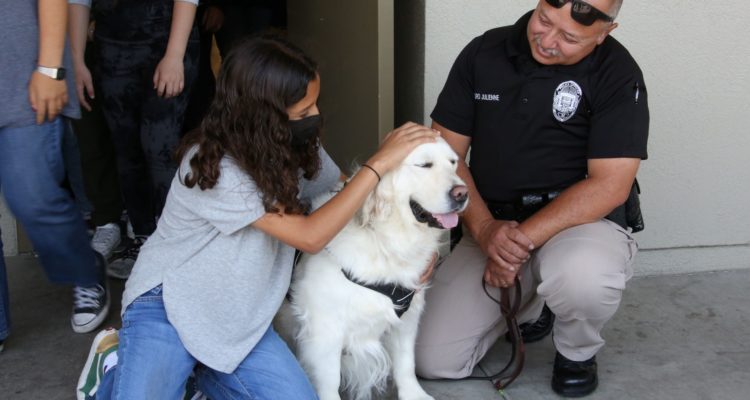 SRO Julienne with student