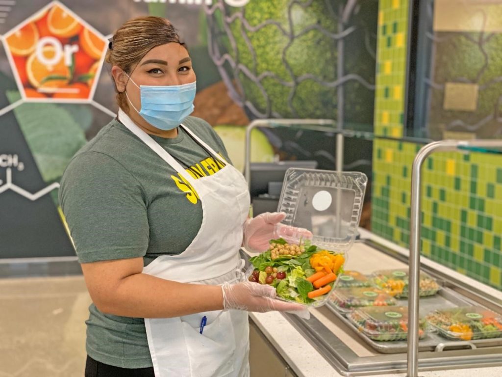 SAUSD nutrition services staff member