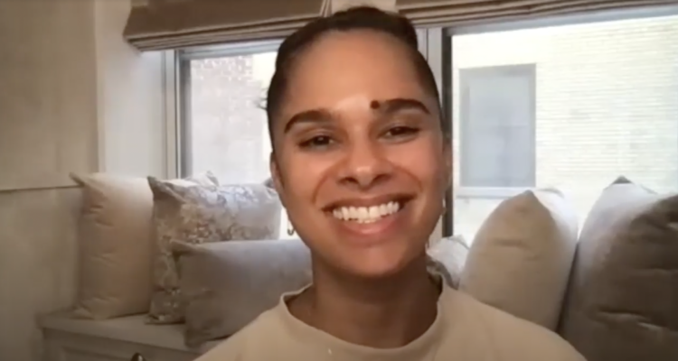 Misty Copeland speaks on Zoom with ACCESS students and staff.
