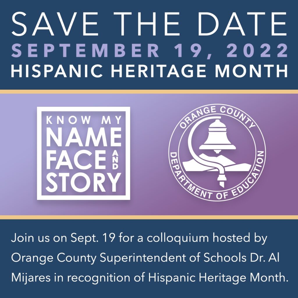 Hispanic Heritage Month 2022 save the date