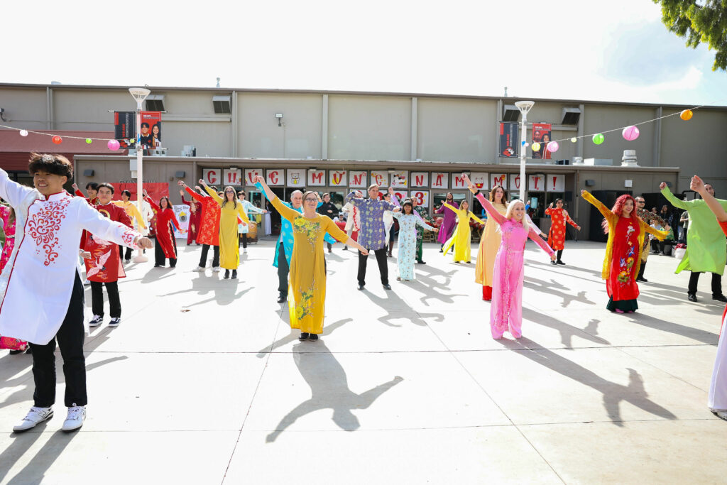 Westminster High School students perform in the annual Tet Fair and Show.