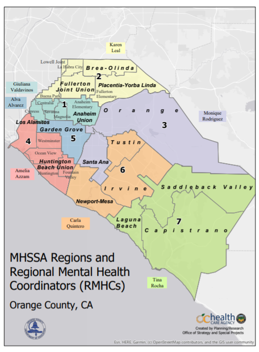 MHSSA regions