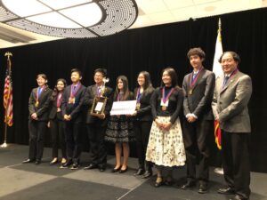 Woodbridge High School students win third place overall at the California Academic Decathlon in March.