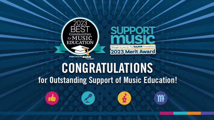2023 NAMM Foundation Best Communities for Music Education Districts