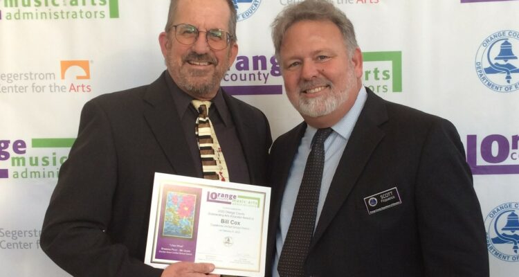 OCDE coordinator Scott Fitzpatrick and OC teacher Bill Cox