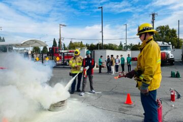 Troy High School students completed a Community Emergency Response Team training with the Fullerton Fire and Police Departments from Jan. 3 to Jan. 5. (Courtesy of Troy Preparedness Club)