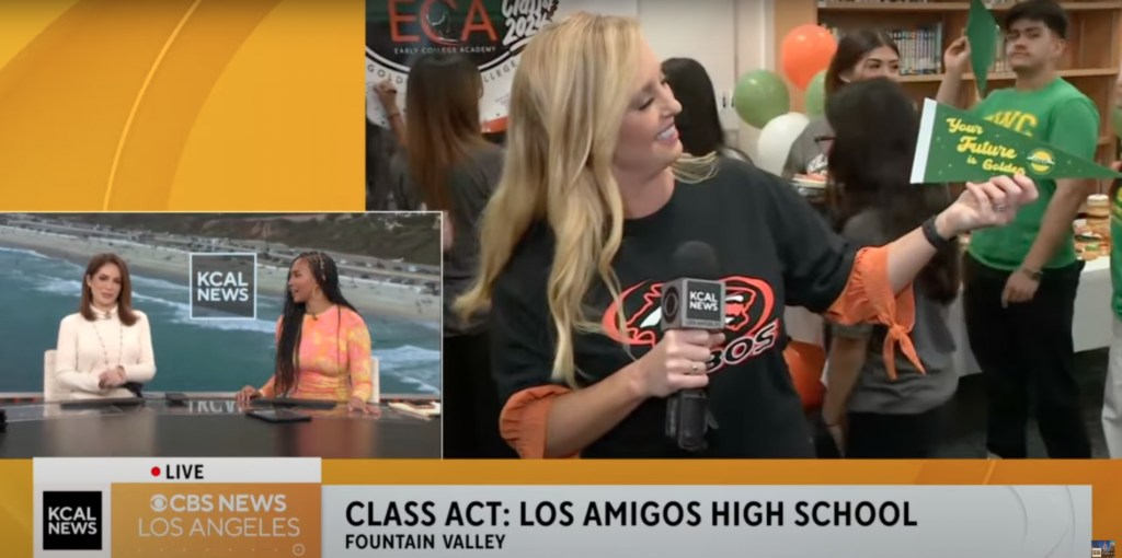 KCAL spotlights Los Amigos High School