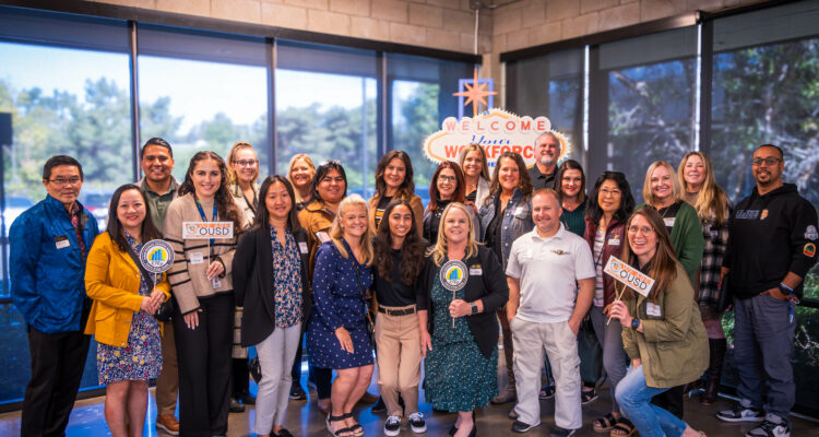 Educators, local businesses and students in the Central Orange County Career Technical Education Partnership celebrate the inaugural CTEp Partner Celebration in Costa Mesa. (Peter Phun / Orange Unified School District)