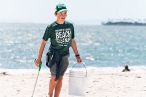 San Juan Hills High School student Ryan Hickman is kicking off a five-week beach clean-up campaign starting April 20. (Courtesy of Ryan's Recycling Company)
