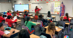 Marian Bergeson Elementary School students learn Mandarin Chinese as part of the school's one-way language immersion program. (Courtesy of NBC 4 Los Angeles)