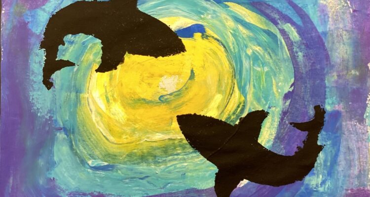 "Fish" by Fullerton seventh-grader Andy Carranza will be on display alongside other student art in the Arts on the Move exhibit at the Bowers Museum this month.