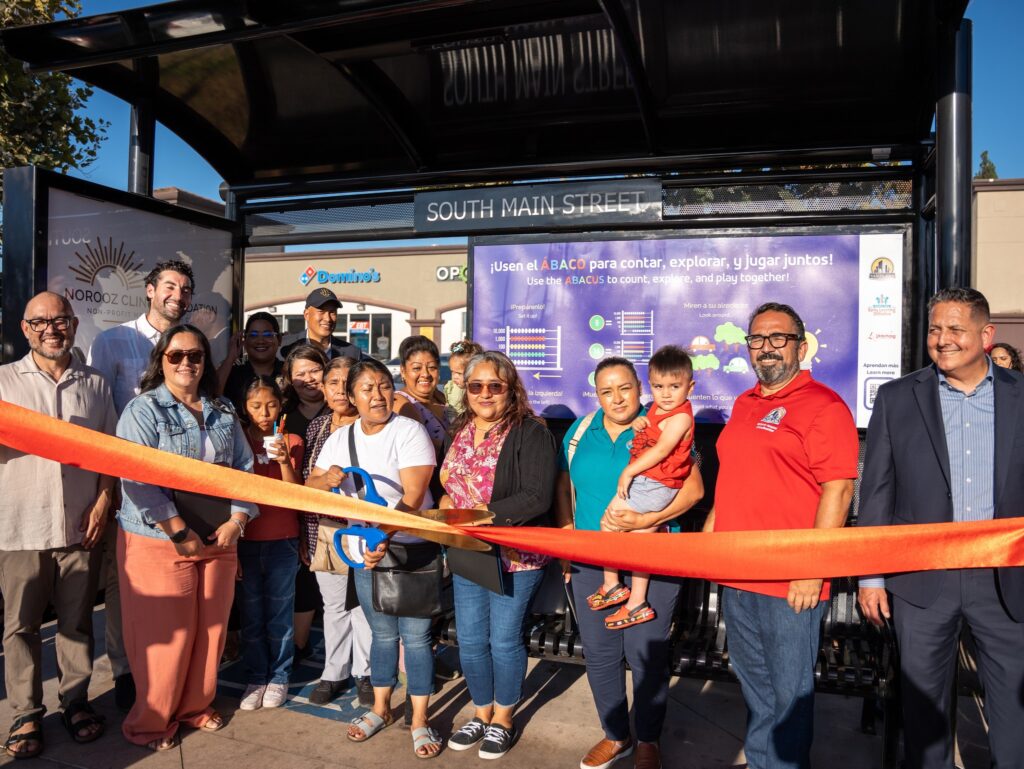 UC Irvine’s School of Education, the City of Santa Ana, Northgate Market, and the Santa Ana Early Learning Initiative recently unveiled a giant abacus at Main Street and McFadden Avenue, with Santa Ana Unified Superintendent Jerry Almendarez in attendance.