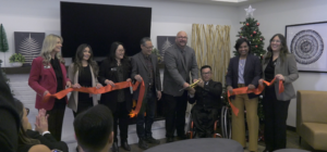 County Superintendent Dr. Stefan Bean is joined by OCDE representatives and officials from the County of Orange Social Services Agency at a ribbon-cutting for the Orangewood Children and Family Center in November.